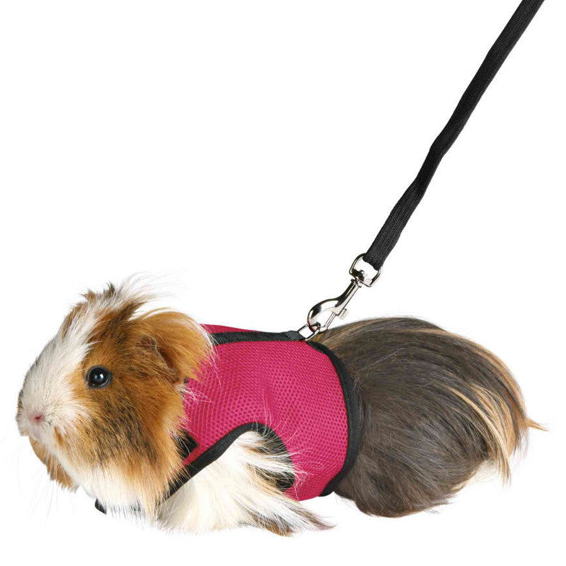 KFX-6826301 Bunny Clothes Leash - Adjustable Nylon Traction Belt for Small Animals