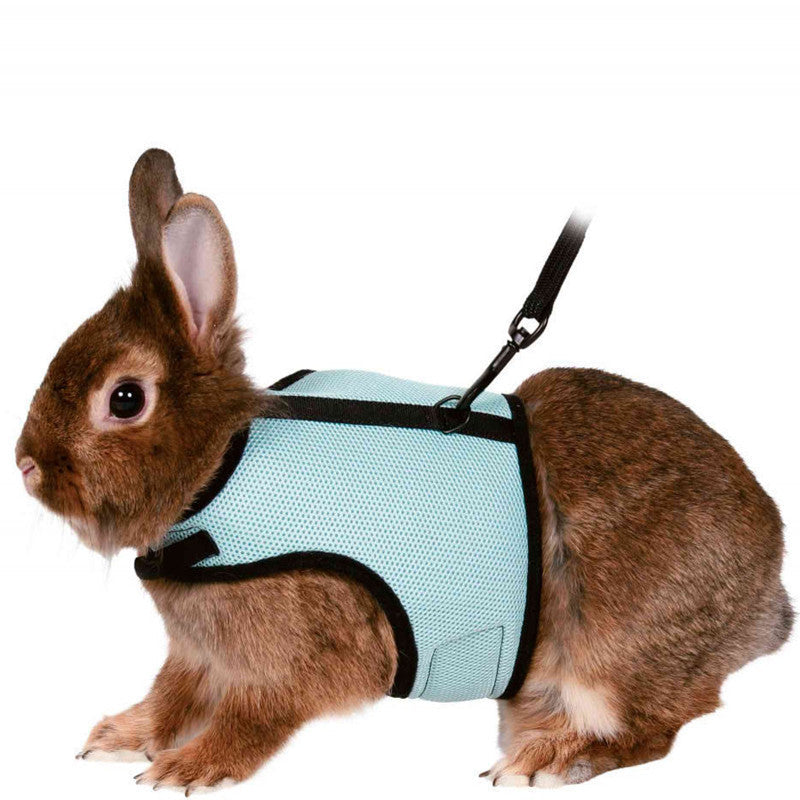 KFX-6826301 Bunny Clothes Leash - Adjustable Nylon Traction Belt for Small Animals