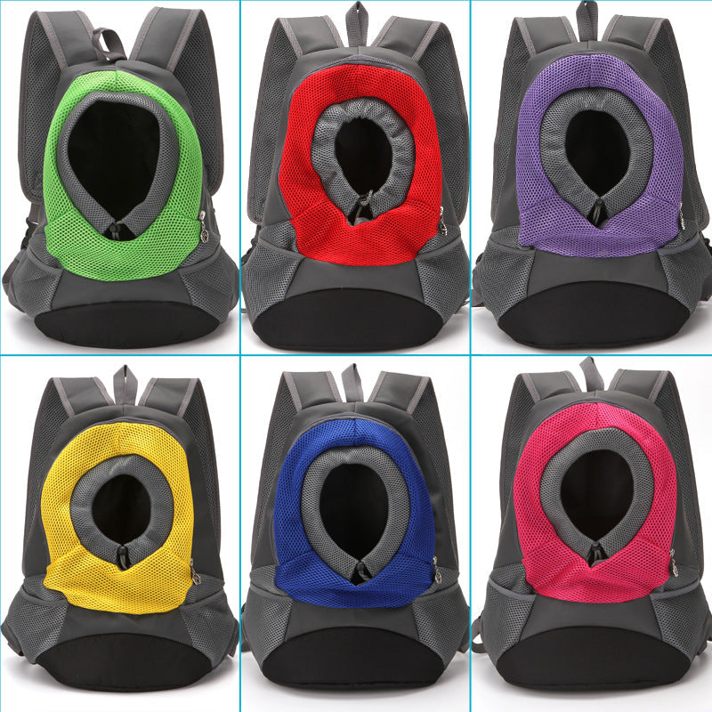 KFX-6828733 Portable Breathable Nylon Dog Backpack for Small Dogs - All Seasons