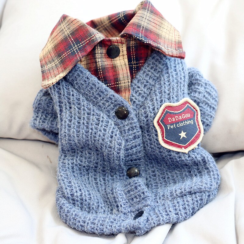 KFX-6830653 Autumn Cotton Sweater for Dogs in Various Sizes - Perfect for Cool Weather