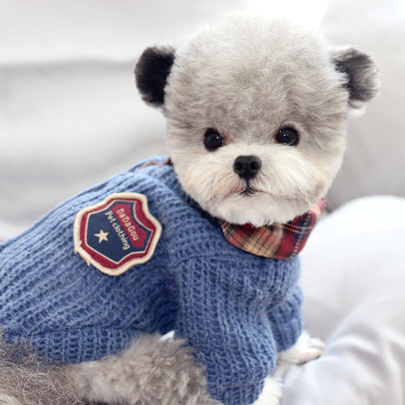 KFX-6830653 Autumn Cotton Sweater for Dogs in Various Sizes - Perfect for Cool Weather