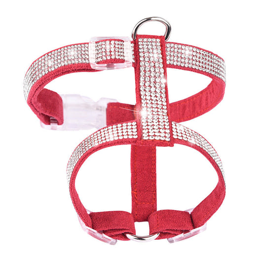 KFX-6831549 Rhinestone Cat Anti-Strike Adjustable Strap - Multiple Colors Available
