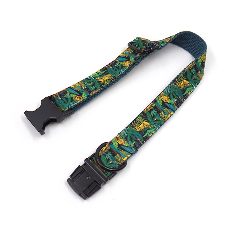 KFX-6832061 Elegant Green Cloth Bowknot Pet Collar with Leash