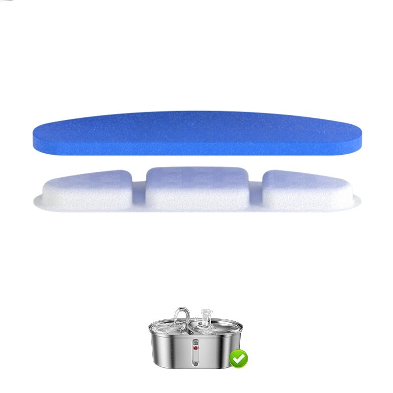 KFX-6841789 Pet Water Dispenser Filter Elements - Compatible with Multiple Models, Includes Activated Carbon and Hair Cotton