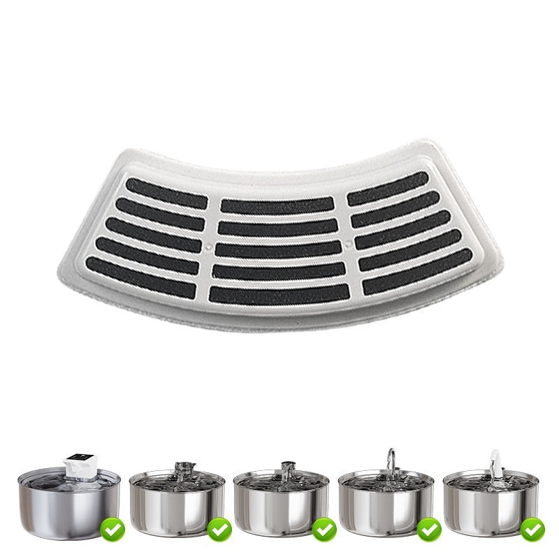 KFX-6841789 Pet Water Dispenser Filter Elements - Compatible with Multiple Models, Includes Activated Carbon and Hair Cotton