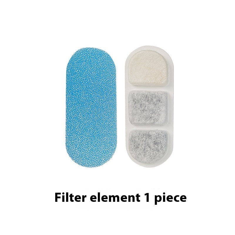 KFX-6841789 Pet Water Dispenser Filter Elements - Compatible with Multiple Models, Includes Activated Carbon and Hair Cotton
