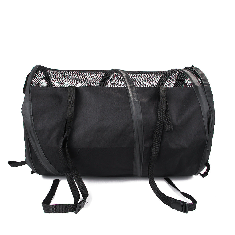 KFX-6842813 Foldable Automotive Backseat Pet Pad Tent - Medium & Soft Oxford Cloth, Black & Gray, Multi-size Options