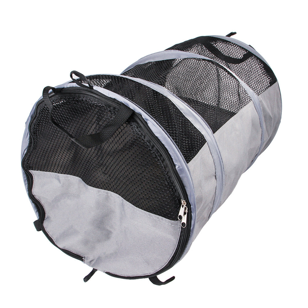 KFX-6842813 Foldable Automotive Backseat Pet Pad Tent - Medium & Soft Oxford Cloth, Black & Gray, Multi-size Options
