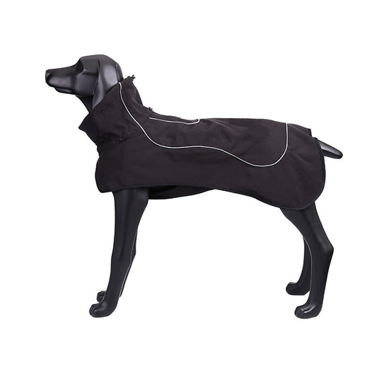 KFX-6844349 Warm Raincoat for Large and Medium Dogs - Four-Sided Stretch Composite Fabric, Outdoor Use