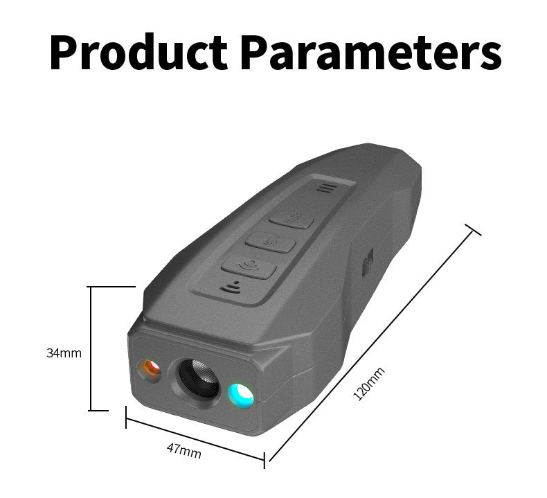 KFX-6847037 Rechargeable Dog Bark Prevention Ultrasound Stopper - Plastic, Black/Orange or Dark Gray