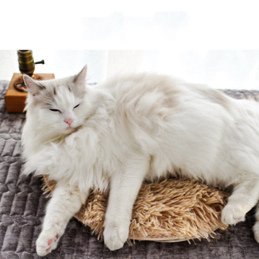 KFX-6847805 Waterproof Electric Blanket for Pets - 28.5°C Constant Temperature, Plush Fabric, USB Powered, 40cm Diameter