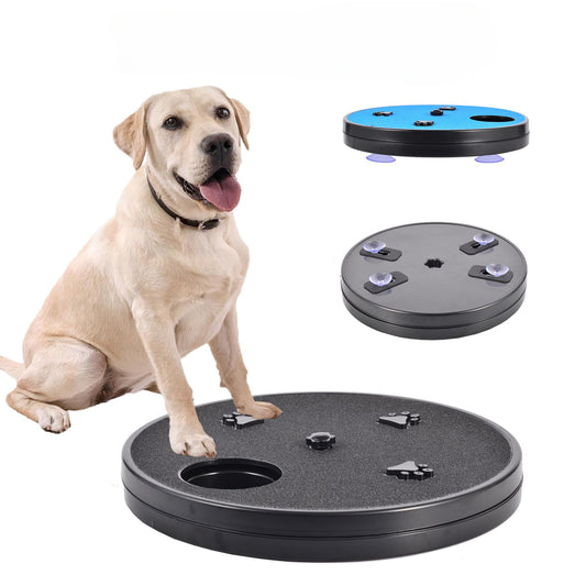 KFX-6851005 Rotatable Dog Nail File Board with Slow Feeder and Suction Cup for Nail Grinding and Treat Dispensing