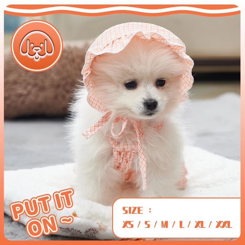 KFX-6851133 Orange Pet Jumpsuit with Hat for Summer Outdoor Adventures - Stylish Outfit for Puppies, Cats, Yorkies, and Chihuahuas
