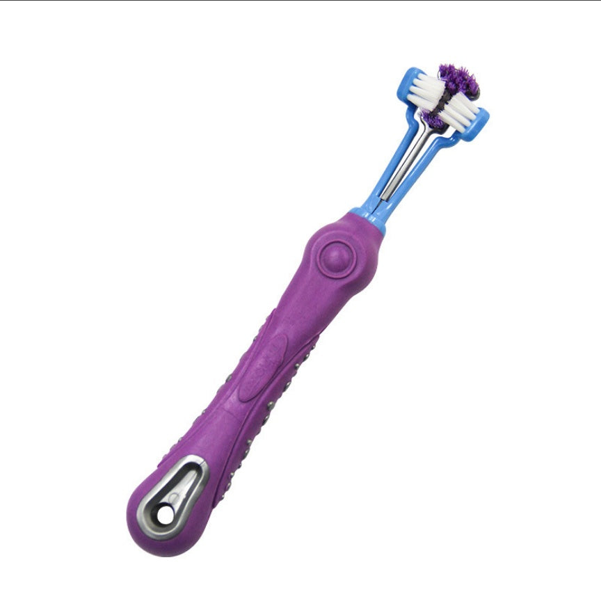 KFX-6851389 Pet Dental Care Plush Toothbrush for Dogs and Cats - Cleaning Supplies for Bad Breath and Tartar Removal