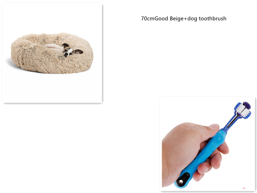 KFX-6851389 Pet Dental Care Plush Toothbrush for Dogs and Cats - Cleaning Supplies for Bad Breath and Tartar Removal