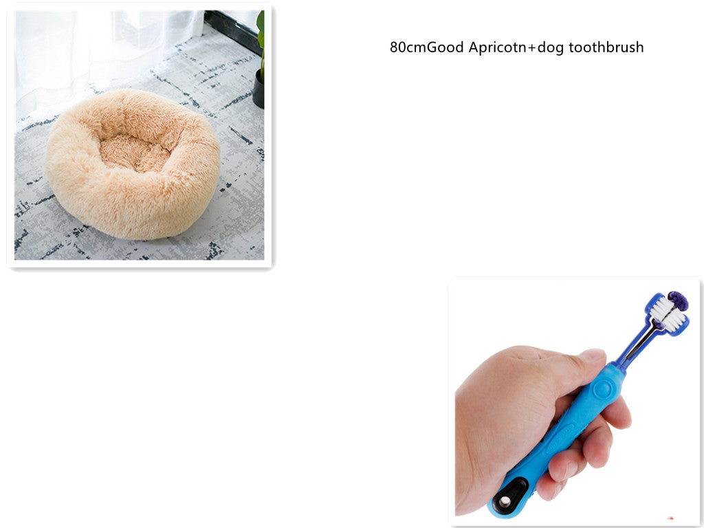 KFX-6851389 Pet Dental Care Plush Toothbrush for Dogs and Cats - Cleaning Supplies for Bad Breath and Tartar Removal