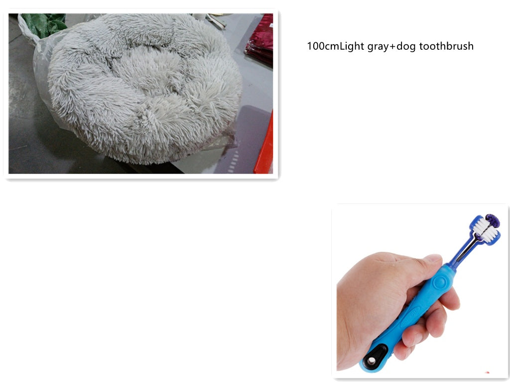 KFX-6851389 Pet Dental Care Plush Toothbrush for Dogs and Cats - Cleaning Supplies for Bad Breath and Tartar Removal