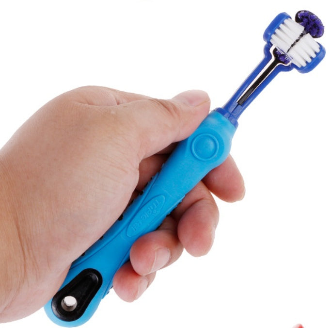KFX-6851389 Pet Dental Care Plush Toothbrush for Dogs and Cats - Cleaning Supplies for Bad Breath and Tartar Removal