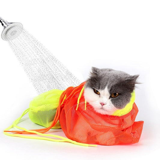 KFX-6855101 Cat Cleaning Tool - Mesh and Polyester Scrambled Cat Bag in Various Colors, 55 x 35 x 13 cm