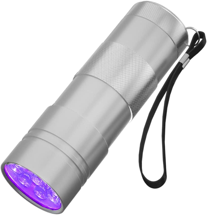 KFX-6856765 Mini LED UV Blacklight Flashlight for Detecting Pet Urine Stains, Bed Bugs, and Scorpions - Portable and Waterproof