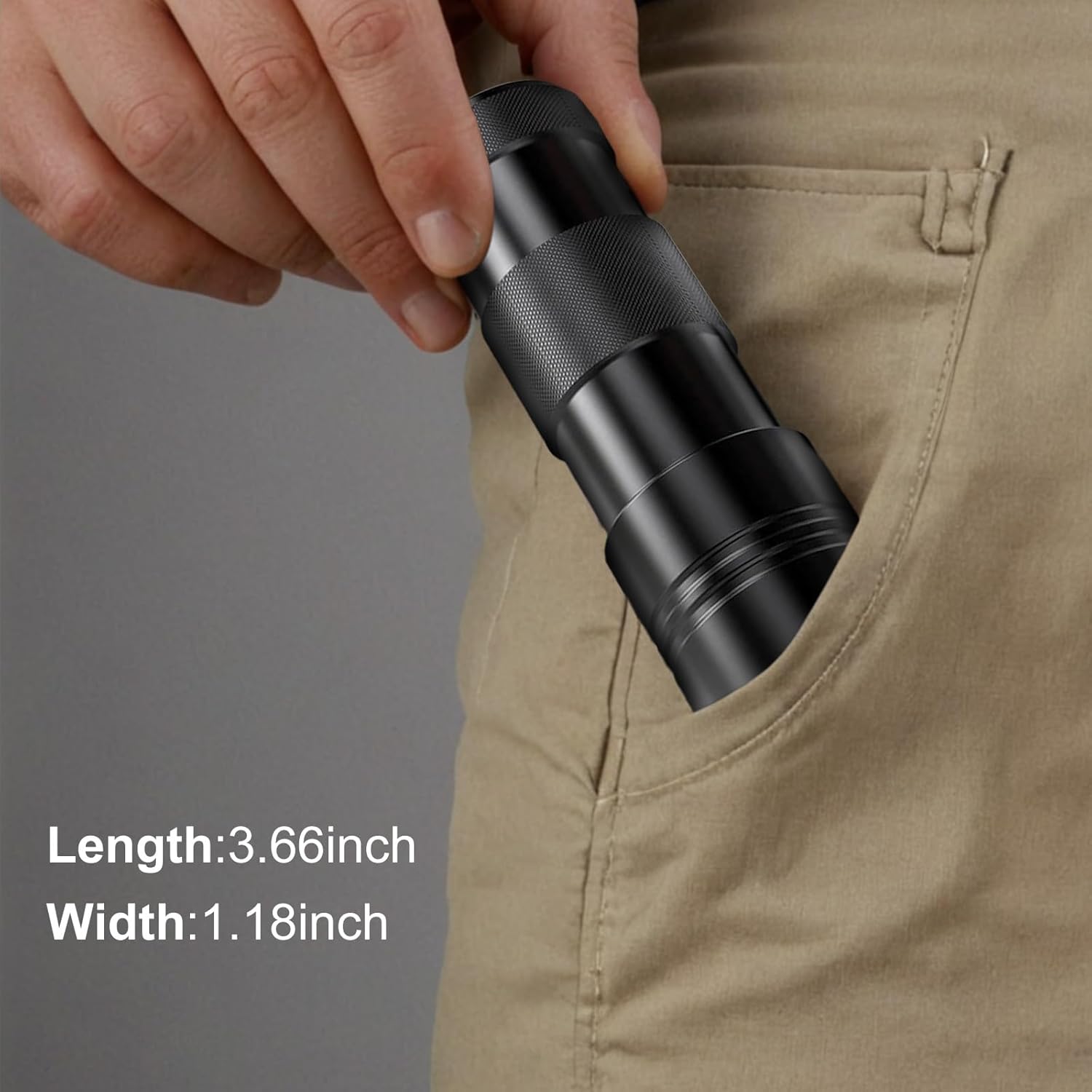 KFX-6856765 Mini LED UV Blacklight Flashlight for Detecting Pet Urine Stains, Bed Bugs, and Scorpions - Portable and Waterproof