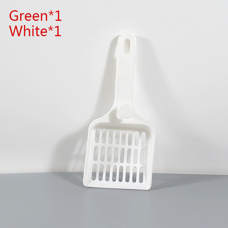 KFX-6860861 Cat Litter Scoop, Durable ABS Plastic, 22.5x9.6x2.4CM, Available in White, Pink, Green, and Blue