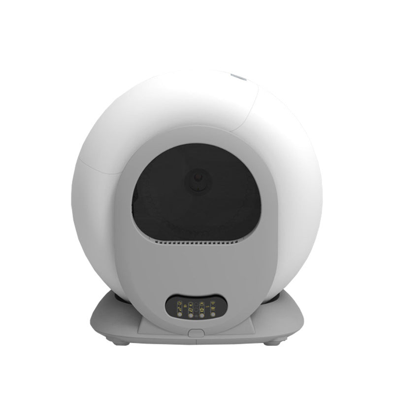 KFX-6865085 Smart Automatic Cat Litter Box with Deodorizing Feature - 9L Capacity, ABS Plastic, 18W Power