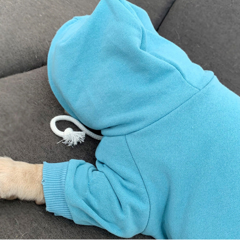 KFX-6865597 Trendy Fleece Hooded Sweater for Small Dogs in Various Sizes