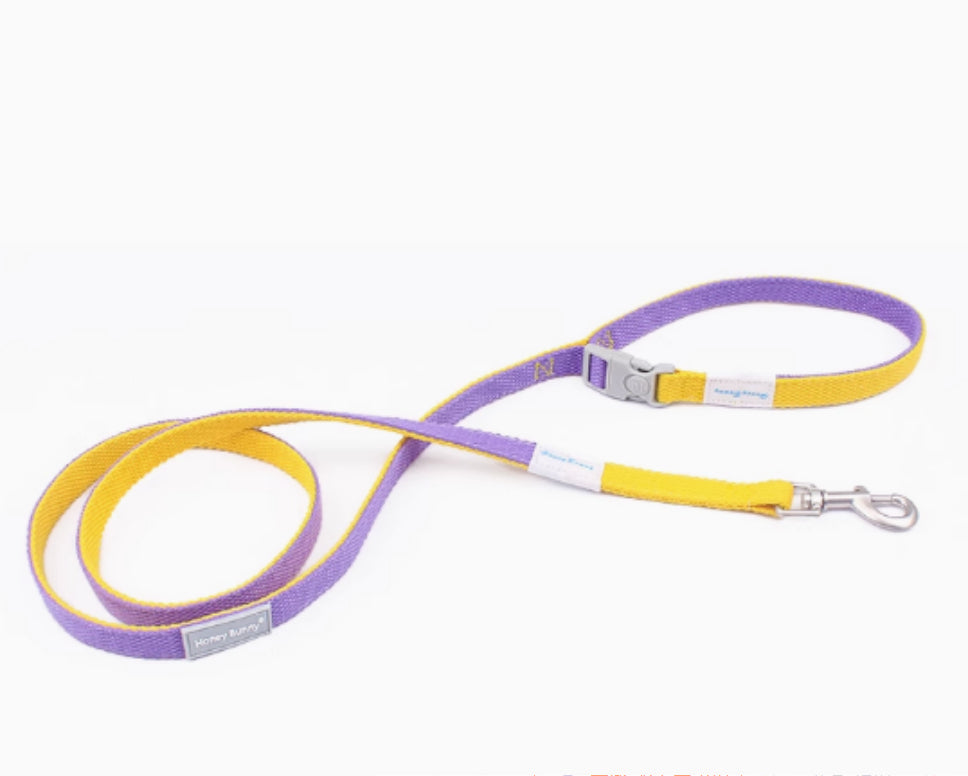 KFX-6866493 Contrast Color Vest-style Chest-back Traction Dog Leash for Pet Safety and Control