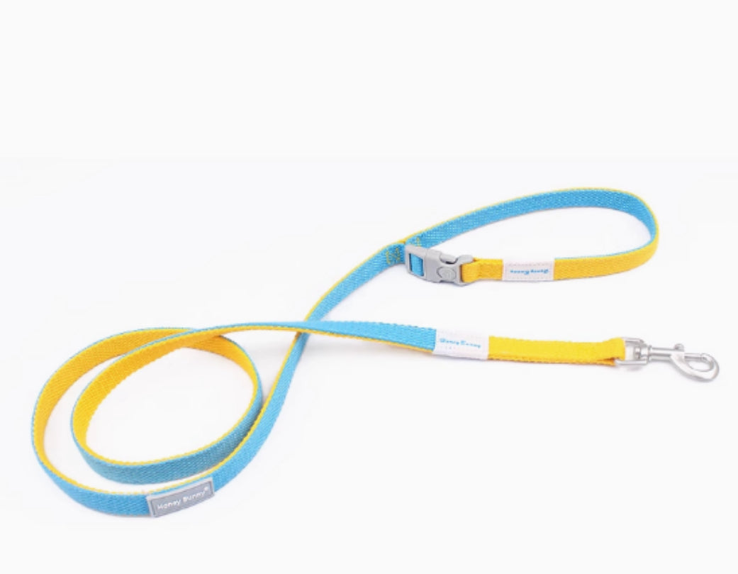 KFX-6866493 Contrast Color Vest-style Chest-back Traction Dog Leash for Pet Safety and Control
