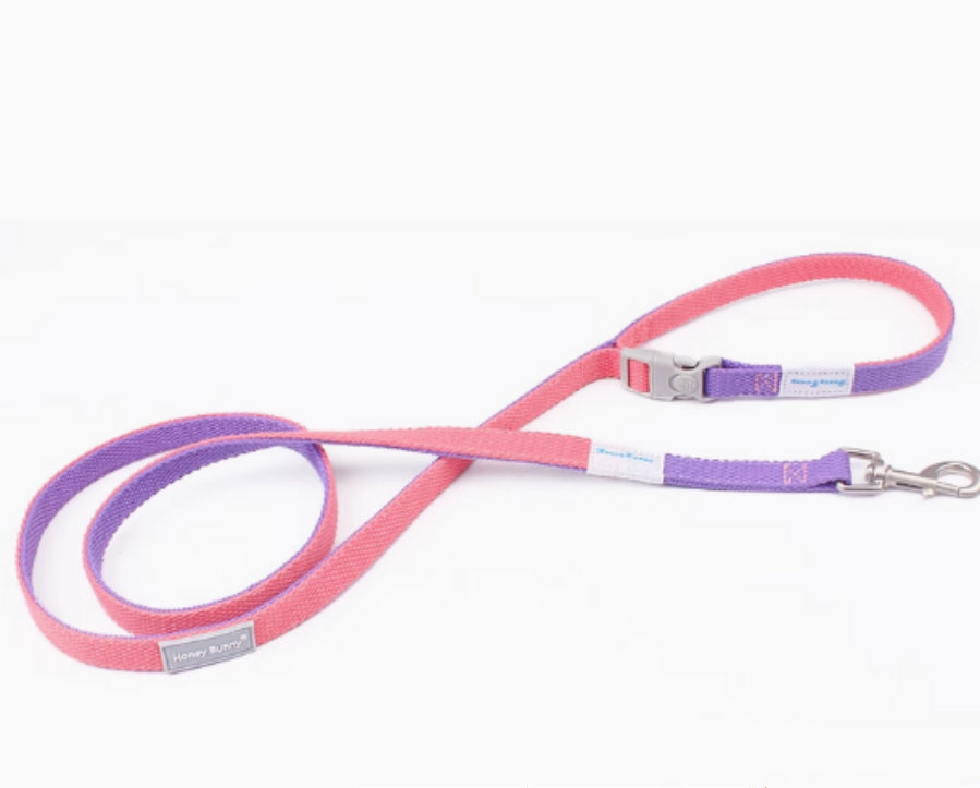 KFX-6866493 Contrast Color Vest-style Chest-back Traction Dog Leash for Pet Safety and Control
