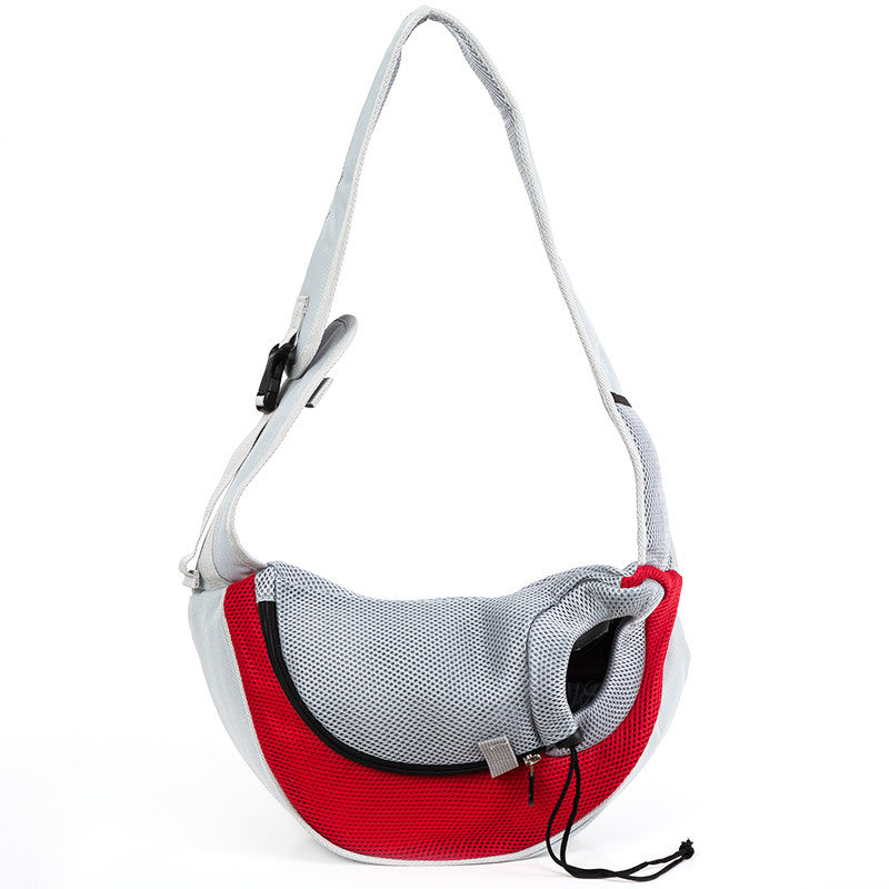 KFX-6867261 Breathable Mesh Crossbody Shoulder Bag for Pets Up to 12 kg