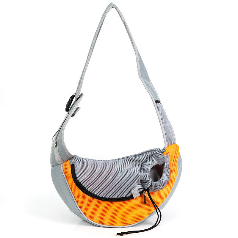 KFX-6867261 Breathable Mesh Crossbody Shoulder Bag for Pets Up to 12 kg