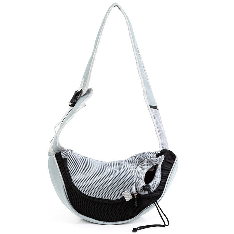 KFX-6867261 Breathable Mesh Crossbody Shoulder Bag for Pets Up to 12 kg