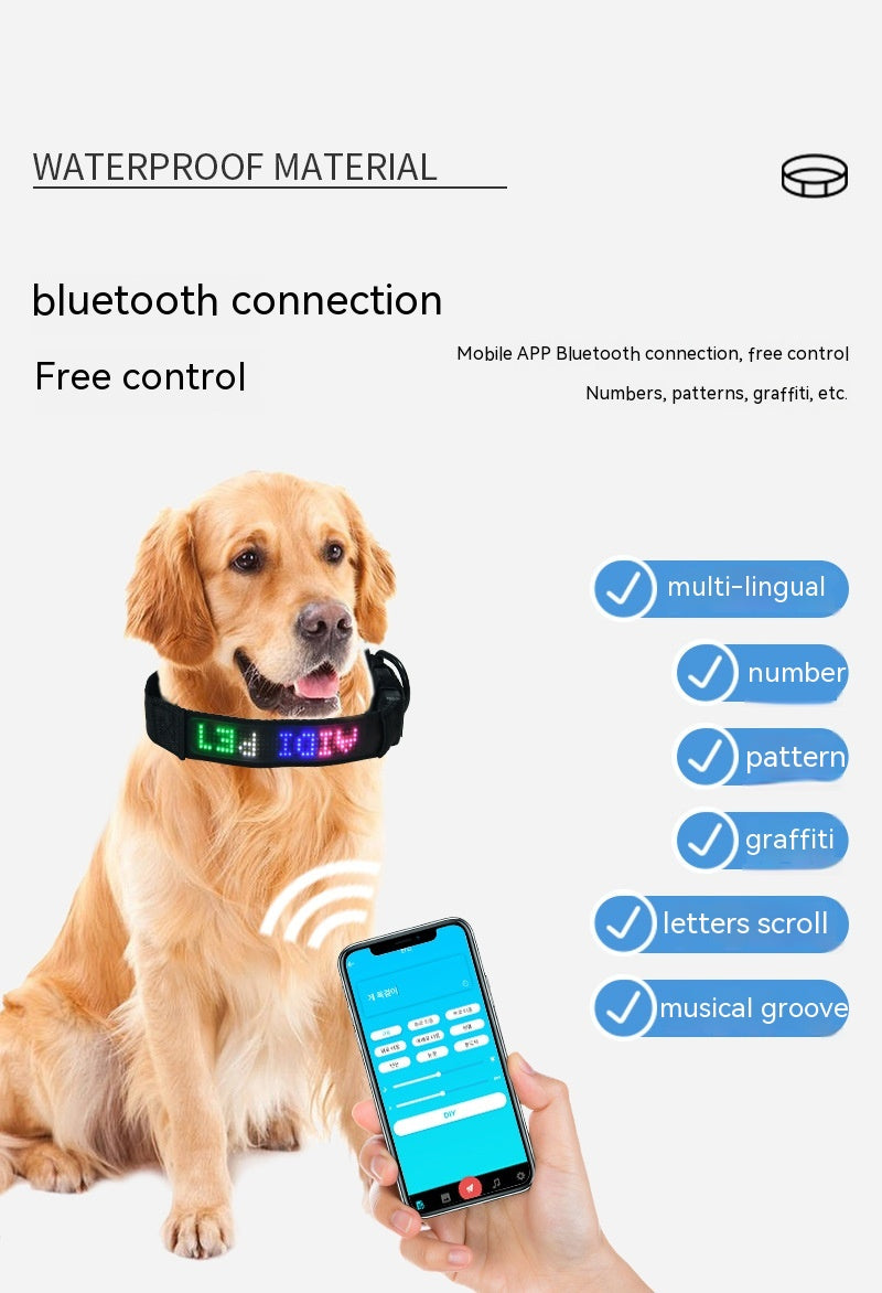 KFX-6872765 Smart LED Dog Harness with Mobile App Control and Customizable Tracking in Multiple Sizes