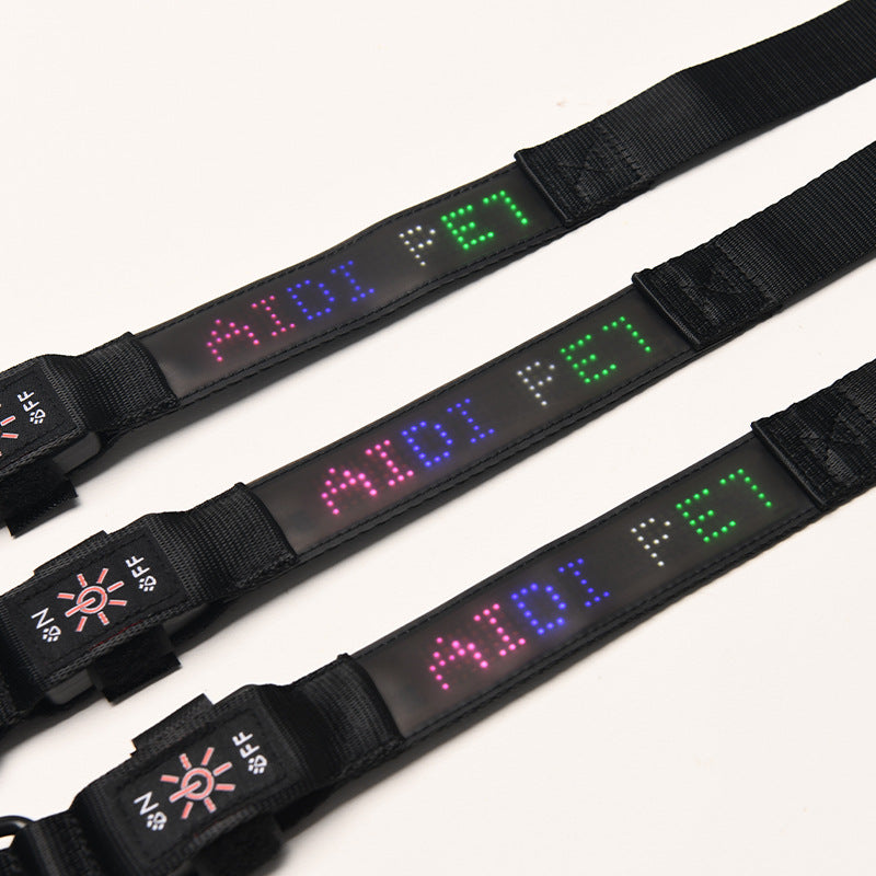 KFX-6872765 Smart LED Dog Harness with Mobile App Control and Customizable Tracking in Multiple Sizes