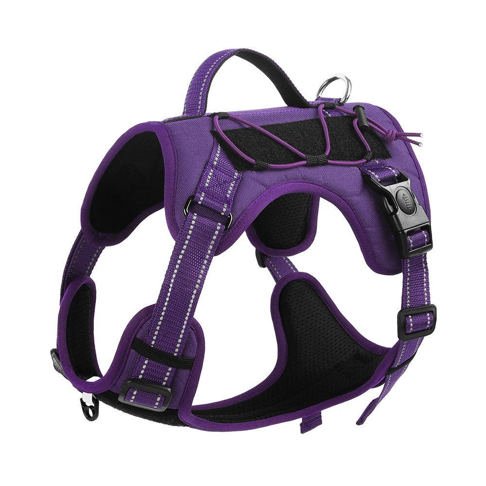 KFX-6873405 Durable Polyester Pet Harness with Anti-Breaking Hand-Hold Rope