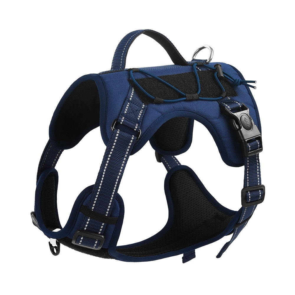 KFX-6873405 Durable Polyester Pet Harness with Anti-Breaking Hand-Hold Rope