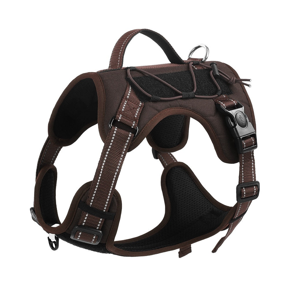 KFX-6873405 Durable Polyester Pet Harness with Anti-Breaking Hand-Hold Rope