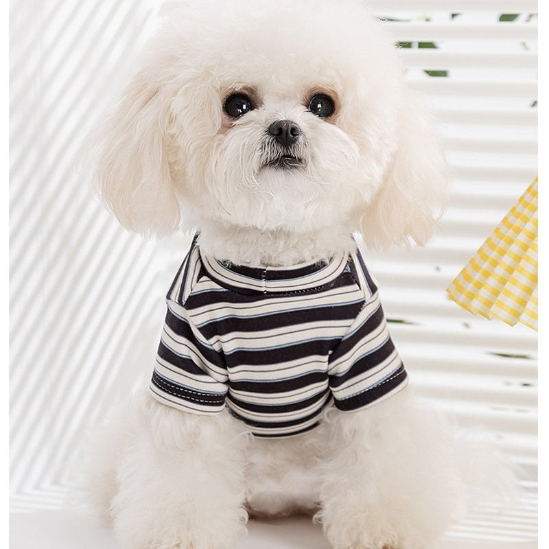 KFX-6875325 Striped Seasonal Pet T-Shirts for Small and Medium Dogs and Cats