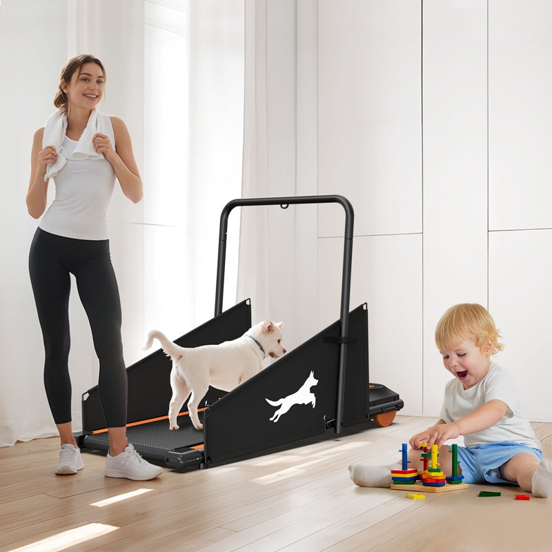KFX-6876221 Small to Medium Dog Treadmill with Adjustable Speed and Built-in Programs for Pet Fitness