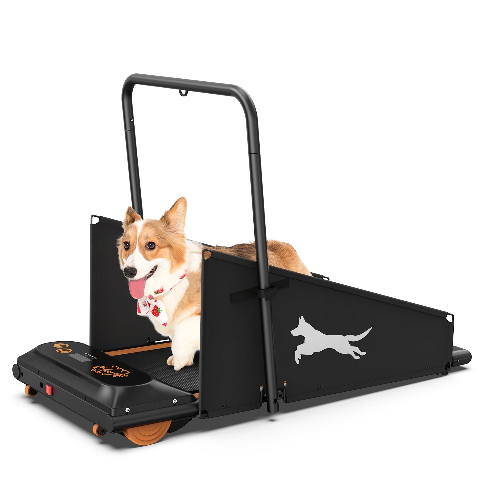 KFX-6876221 Small to Medium Dog Treadmill with Adjustable Speed and Built-in Programs for Pet Fitness