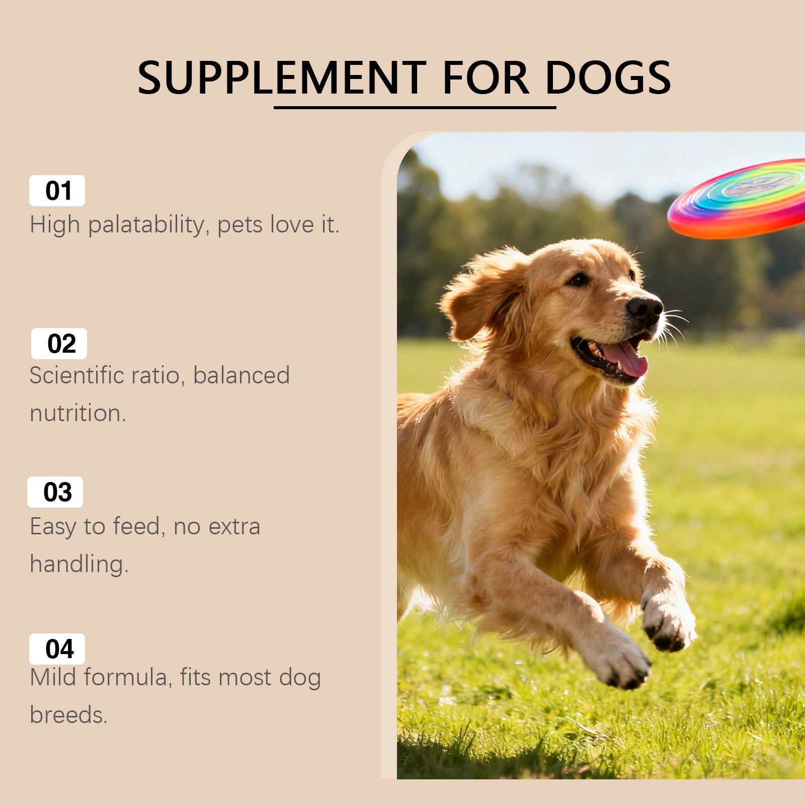 KFX-6876605 Turmeric Dog Supplement Soft Granules - Chicken & Beef Flavor with Nutrients