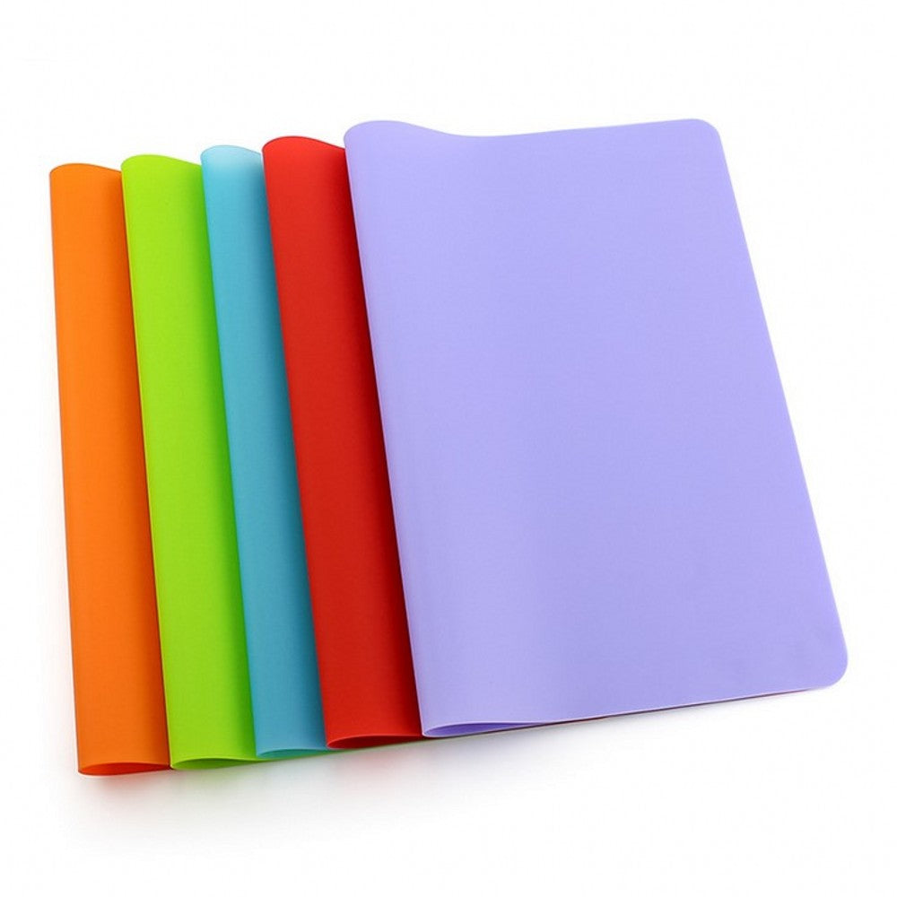 KFX-6878397 Silicone Rectangular Pet Feeding Mat for Dogs - Easy Clean and Floor Protection