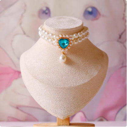 KFX-6879165 Elegant Cat Necklace with Water Drop Pendant in Assorted Styles and Sizes