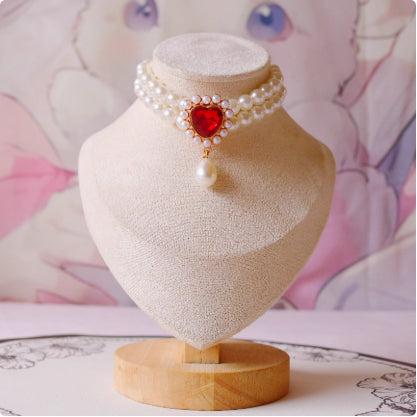 KFX-6879165 Elegant Cat Necklace with Water Drop Pendant in Assorted Styles and Sizes