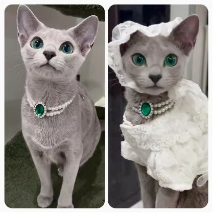 KFX-6879165 Elegant Cat Necklace with Water Drop Pendant in Assorted Styles and Sizes