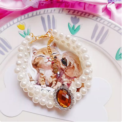 KFX-6879165 Elegant Cat Necklace with Water Drop Pendant in Assorted Styles and Sizes