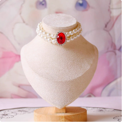 KFX-6879165 Elegant Cat Necklace with Water Drop Pendant in Assorted Styles and Sizes