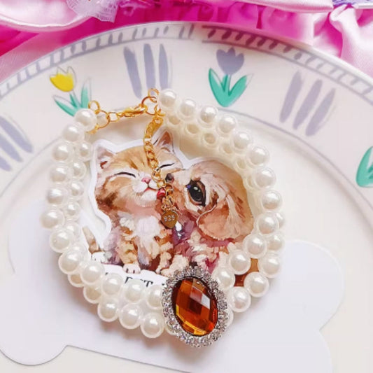 KFX-6879165 Elegant Cat Necklace with Water Drop Pendant in Assorted Styles and Sizes